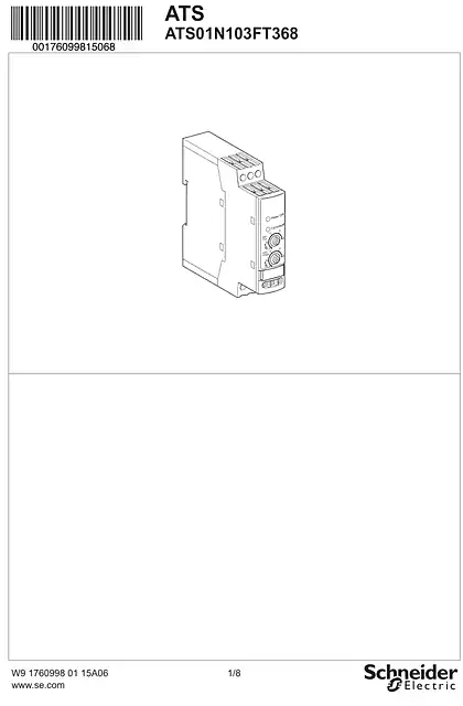 schneider施耐德Instruction sheet - ATS01N103FT308